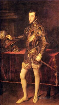 Titian Painting - Philipp II as Prince Tiziano Titian